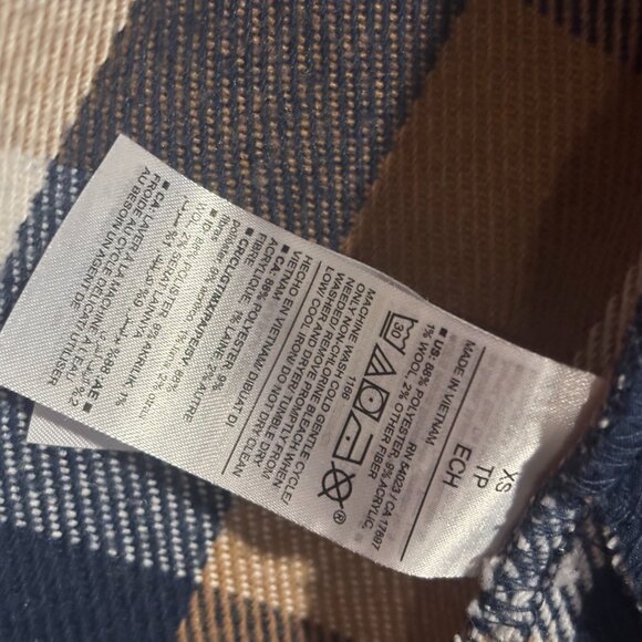 Plaid Soft-Brushed Utility Shacket for Women Sz XS - Picture 5 of 13